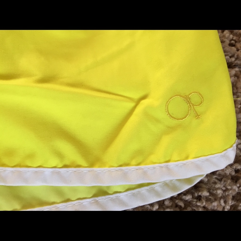 🌻 5/$25 Bright Yellow w/ White Trim Ocean Pacific Shorts - Picture 2 of 5